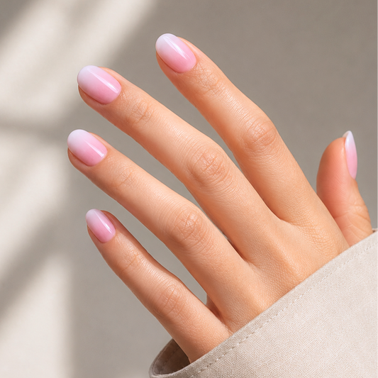Bubblegum Kisses (Glazed) - Soft Gel Press Ons (Extra Short Natural)