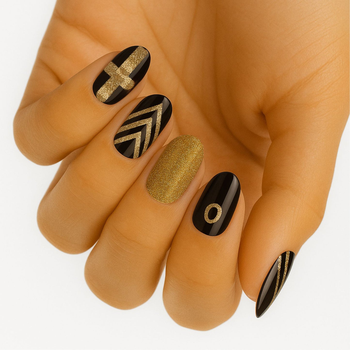 Gatsby (Glitter) - Holy Classics (Non-UV Nail Wraps)
