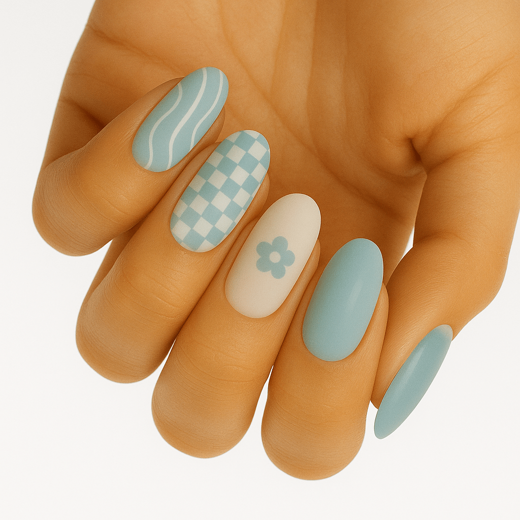 Holy Grail Nail Non-UV Nail Wraps Blue Fields - Holy Classics (Non-UV Nail Wraps)
