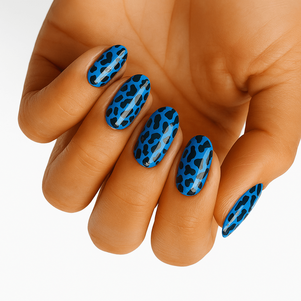 Holy Grail Nail Non-UV Nail Wraps Blue Leopard - Holy Classics (Non-UV Nail Wraps)