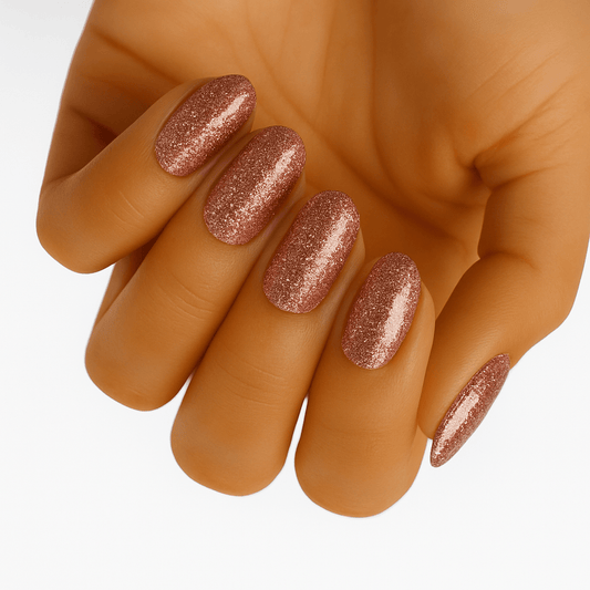 Holy Grail Nail Non-UV Nail Wraps Copper Glitter - Holy Classics (Non-UV Nail Wraps)