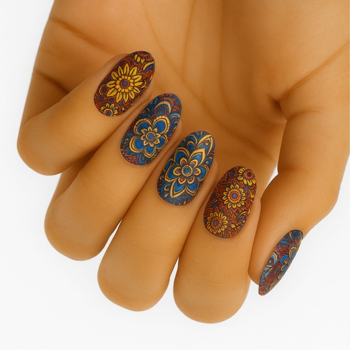 Holy Grail Nail Non-UV Nail Wraps Liberty Print - Wide Fit Wrap (22 Piece)