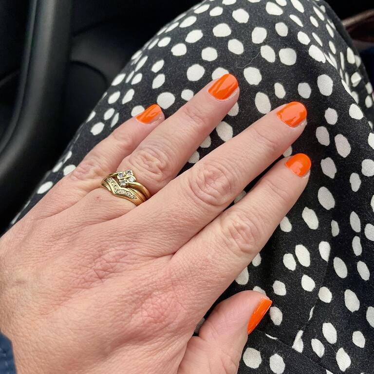 Holy Grail Nail Non-UV Nail Wraps Neon Orange - Holy Classics (Non-UV Nail Wraps)