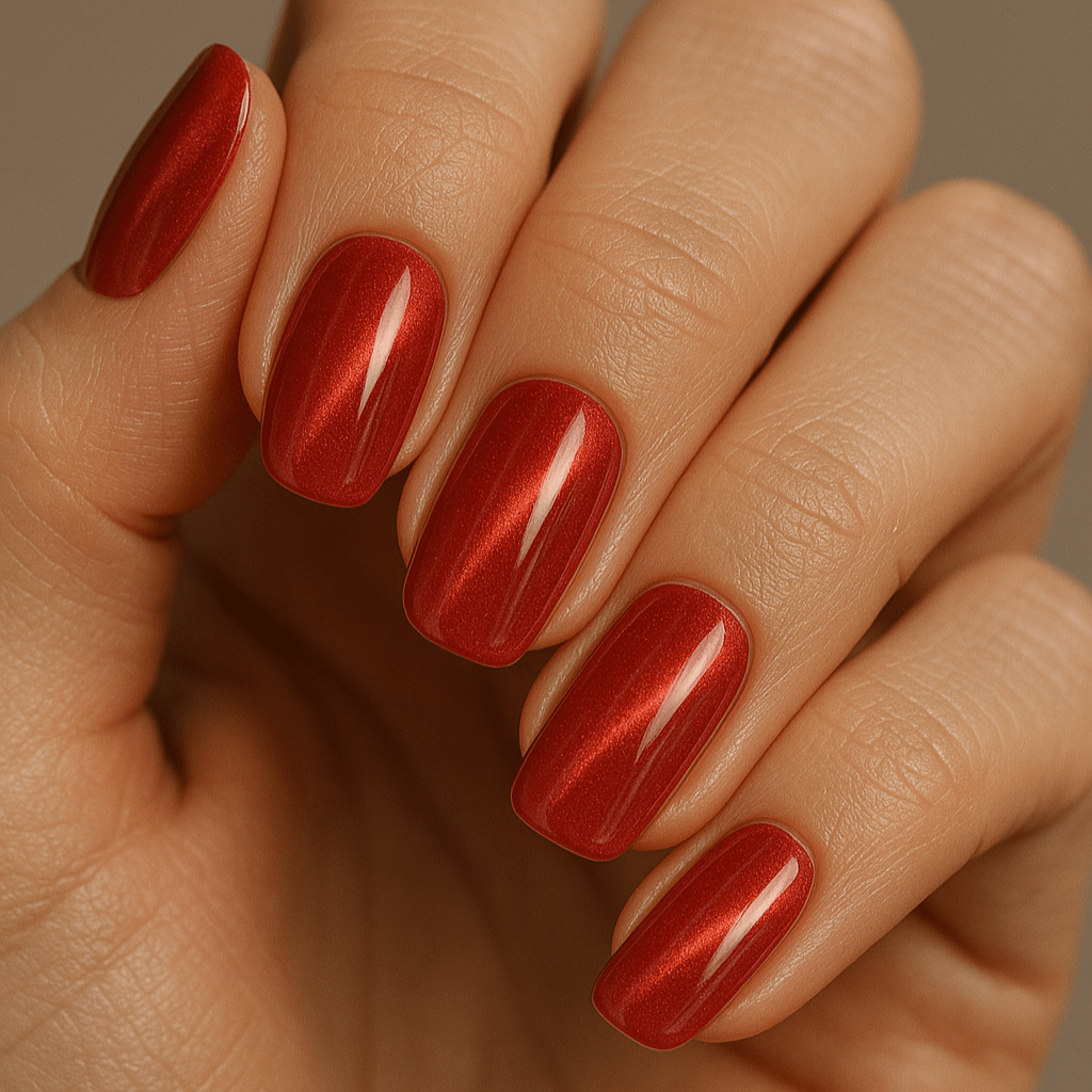 Holy Grail Nail press on Code Red (Cat's eye) - Soft Gel Press Ons