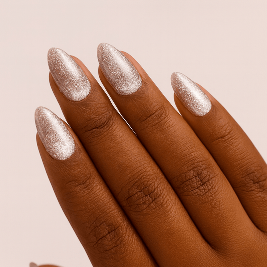Holy Grail Nail press on Moonlight (Cat's eye) - Soft Gel Press Ons (Medium Almond)