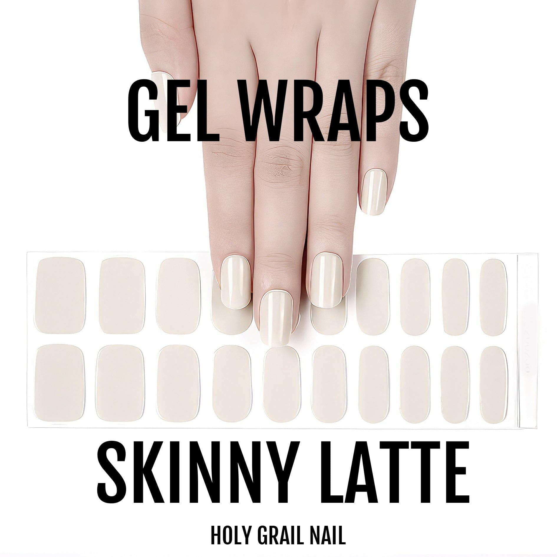 Holy Grail Nail Semi-Cured Gels Skinny Latte - Gels, Babyccino Gel, Hello Nails