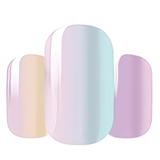 Holy Grail Nail Non-UV Nail Wraps Ombre Rainbow - Wide Fit Wrap (20 Piece)