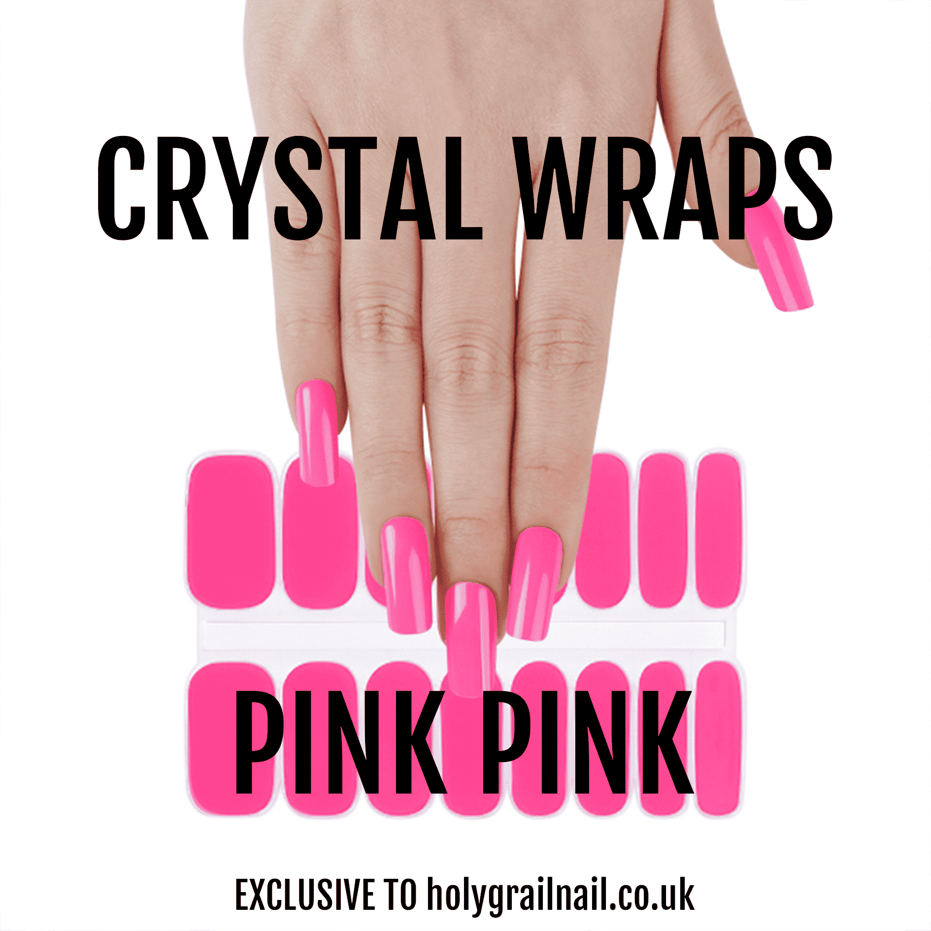 Holy Grail Nail Crystal Pink Pink - Crystal Wraps