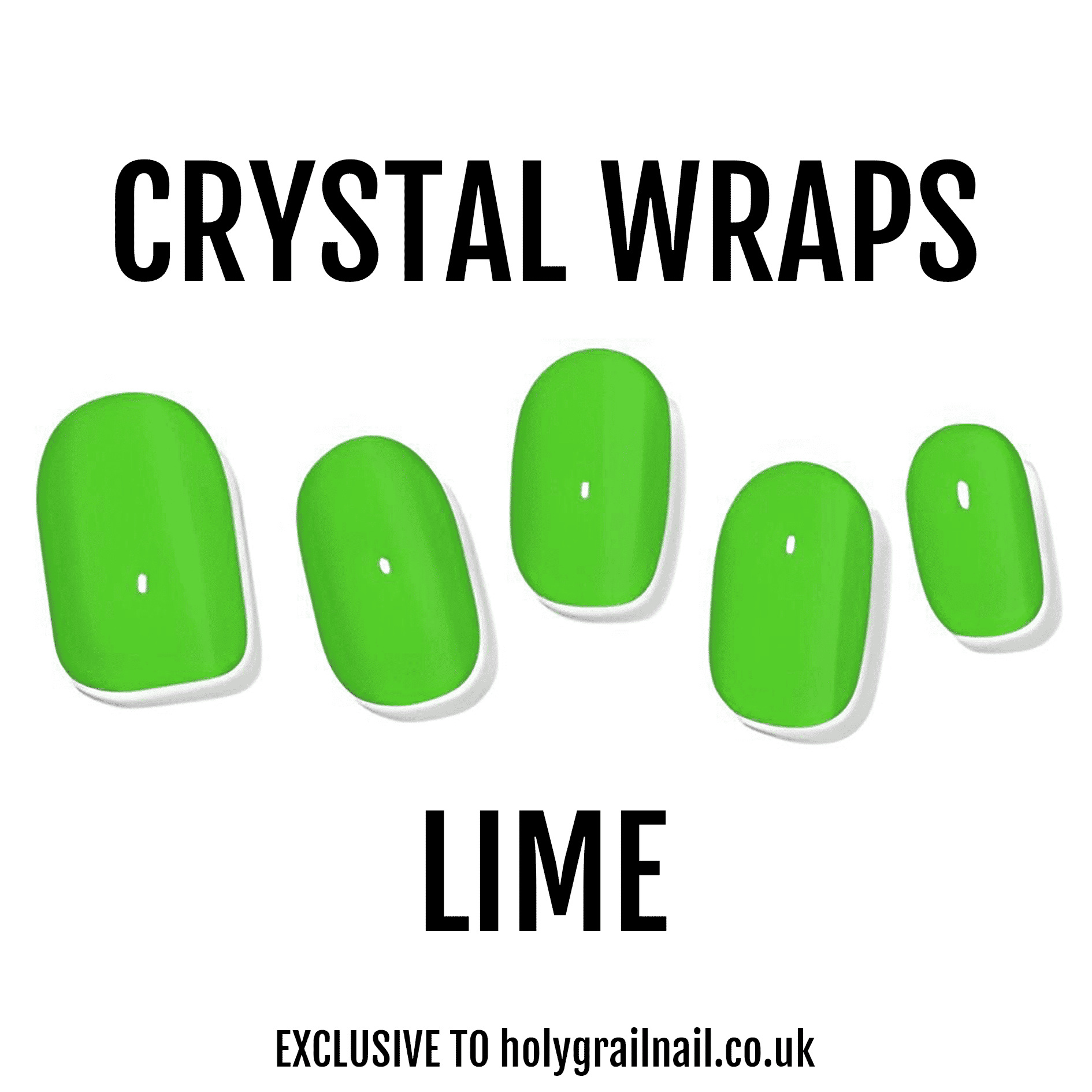 Holy Grail Nail Crystal Lime - Crystal Wraps