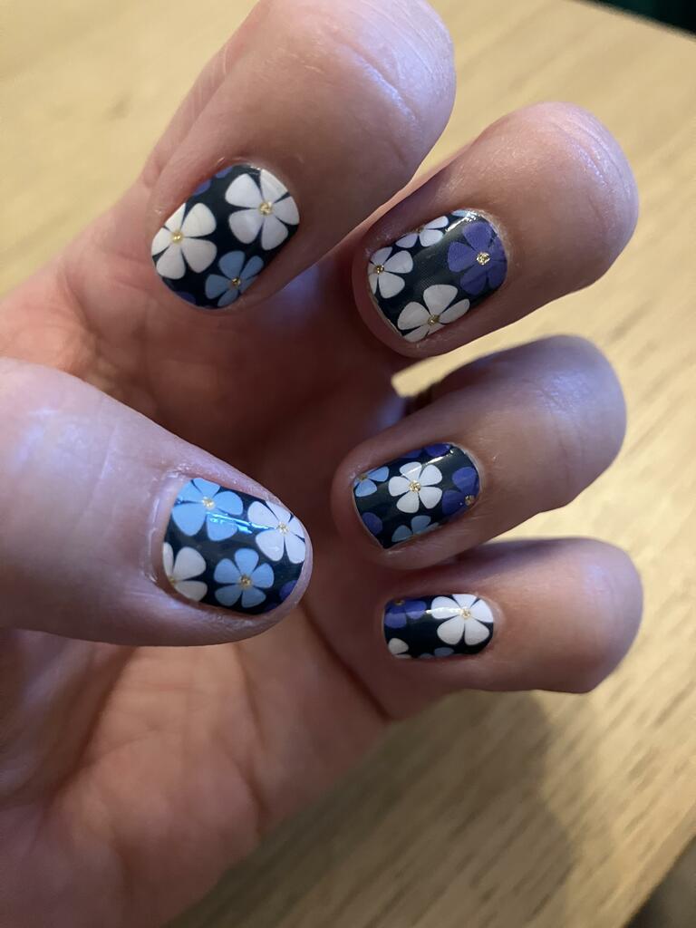 Holy Grail Nail Non-UV Nail Wraps Blue Peony - Holy Classics (Non-UV Nail Wraps)