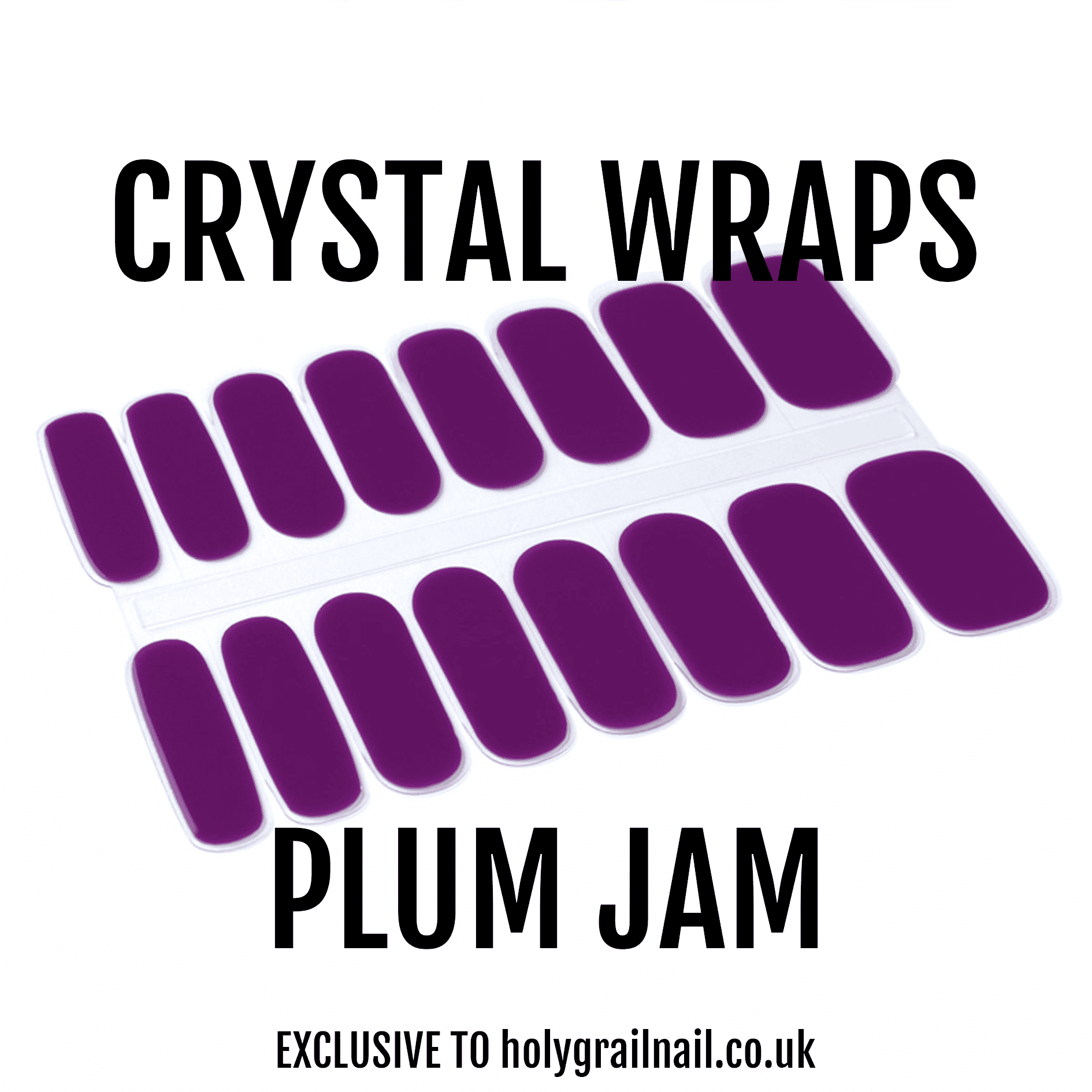 Holy Grail Nail Crystal Plum Jam - Crystal Wraps