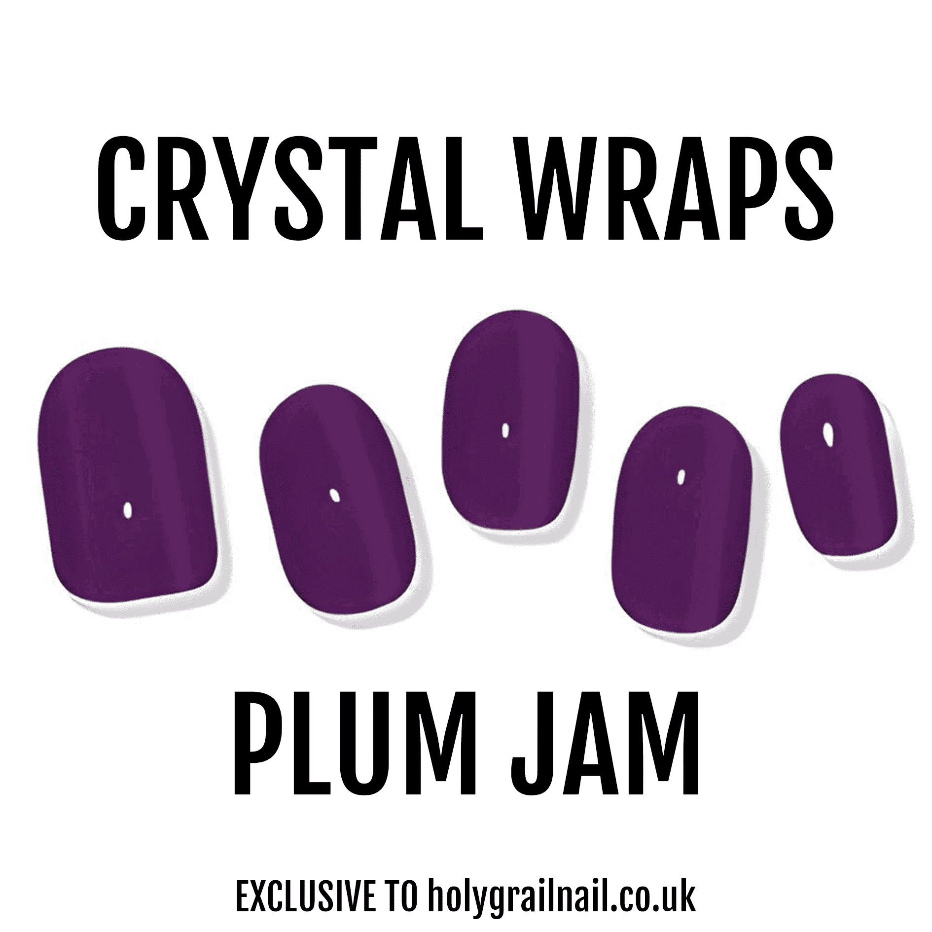 Holy Grail Nail Crystal Plum Jam - Crystal Wraps