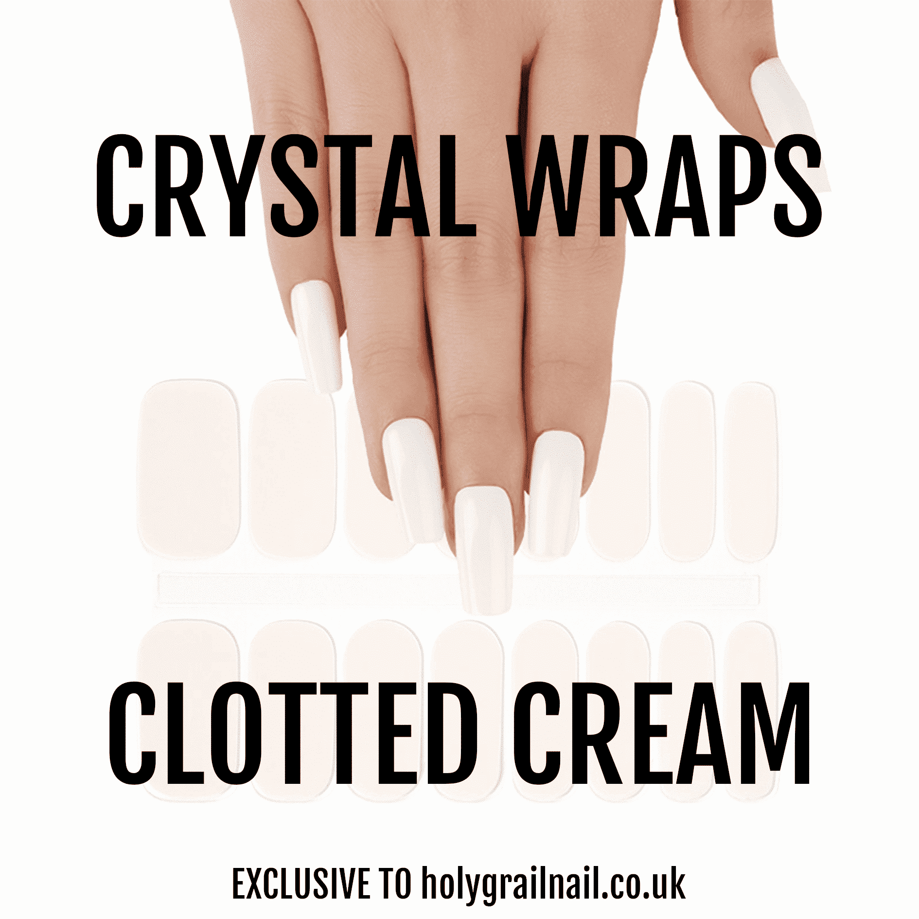 Holy Grail Nail Crystal Clotted Cream - Crystal Wraps