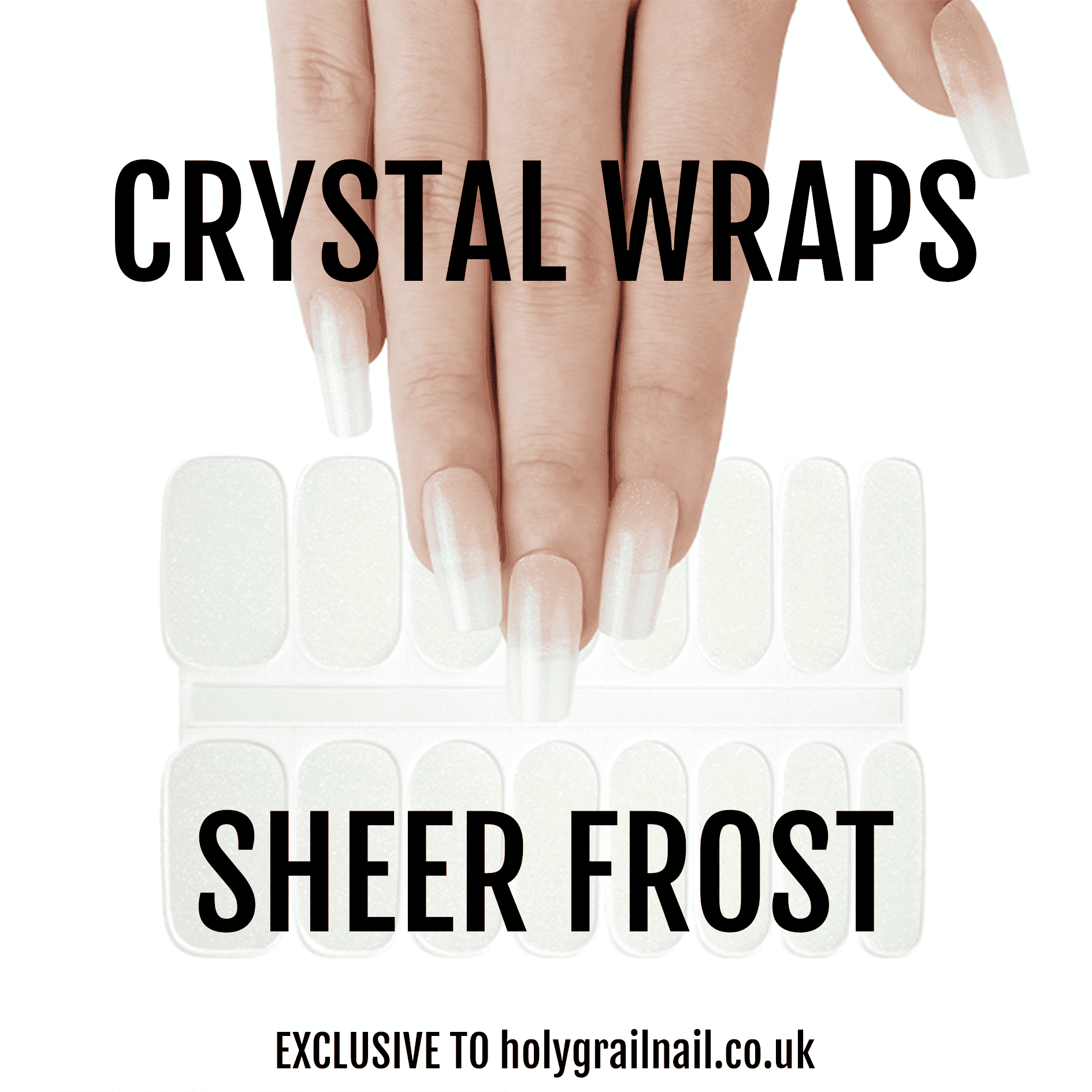 Holy Grail Nail Crystal Sheer Frost - Crystal Wraps