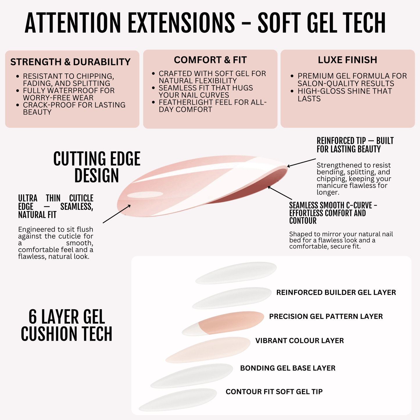 Same But Better - Soft Gel Press Ons (Short Almond)