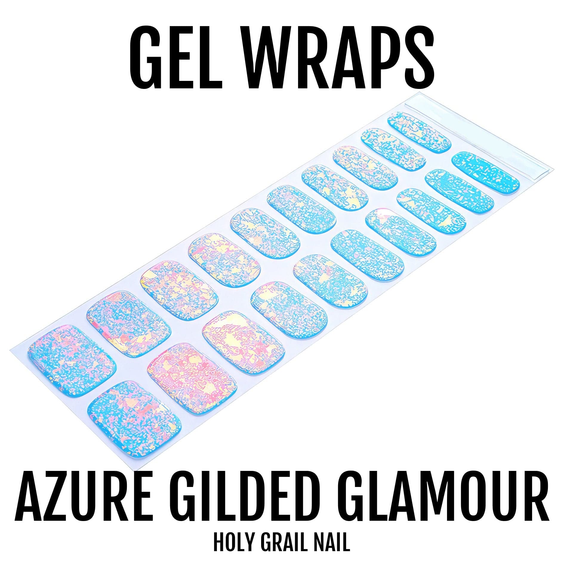 Holy Grail Nail Semi-Cured Gels Azure Gilded Glamour - Gels