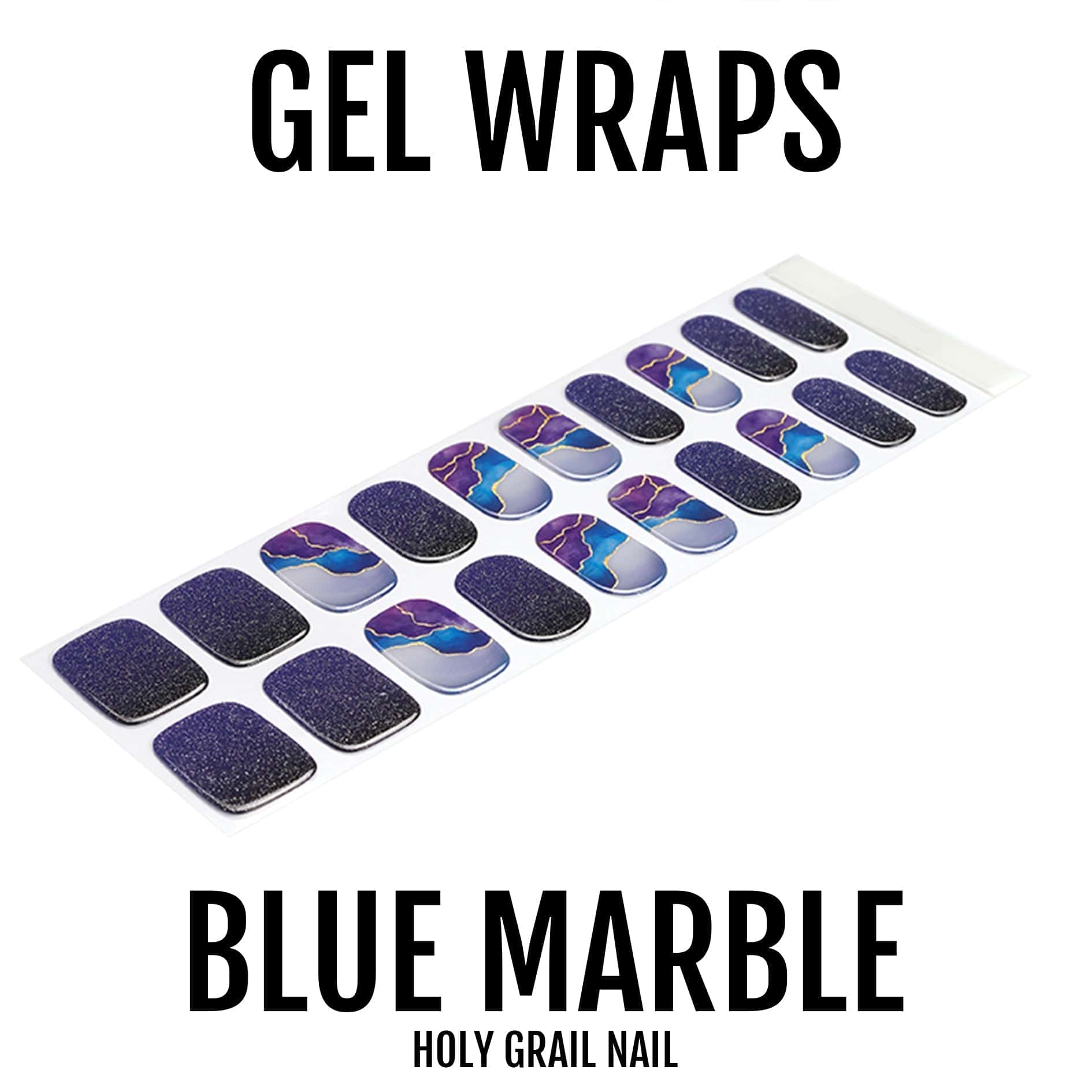 Holy Grail Nail Semi-Cured Gels Blue Marble - Gels