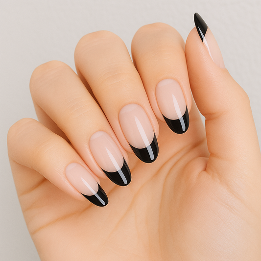 Black French Mani - Gels