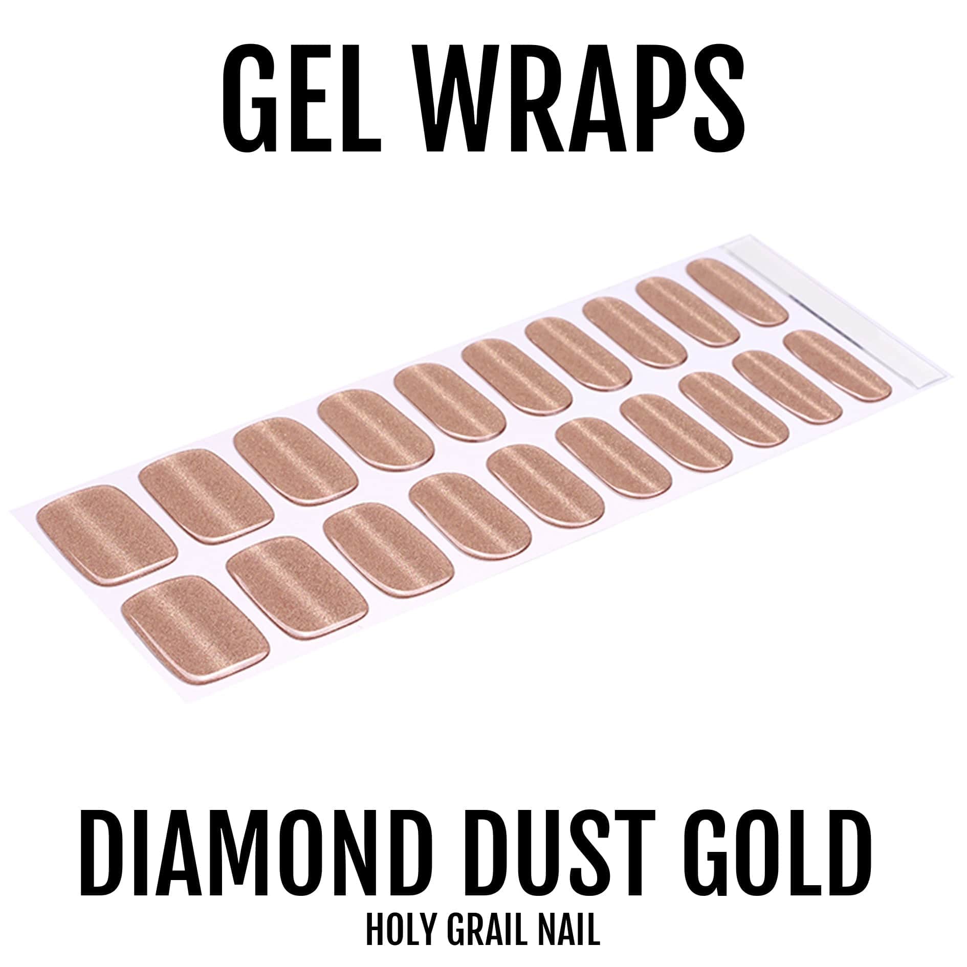 Holy Grail Nail Semi-Cured Gels Diamond Dust Gold - Gels