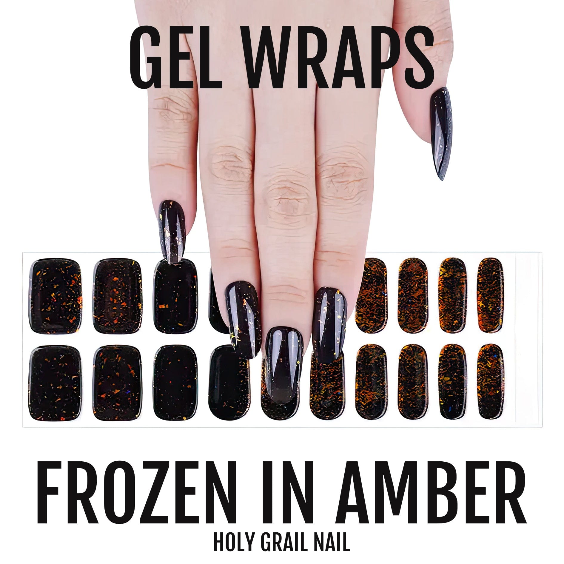 Holy Grail Nail Semi-Cured Gels Frozen in Amber - Gels