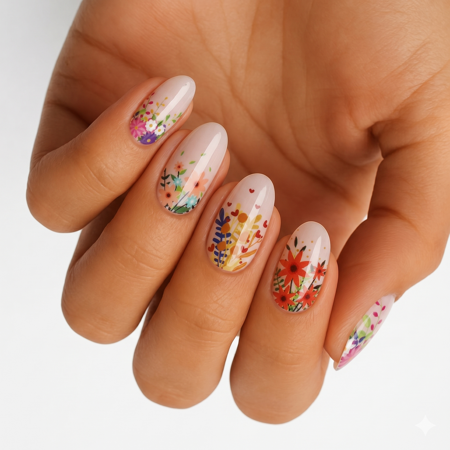 Flower Bouquet - Holy Classics (Non-UV Nail Wraps)