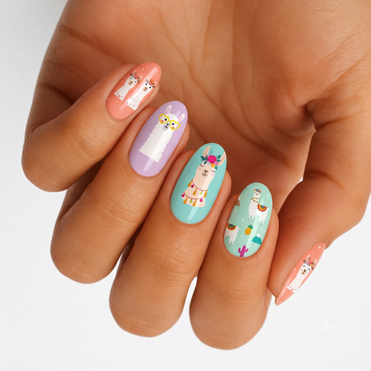 A Lot of Llamas - Nail Wraps