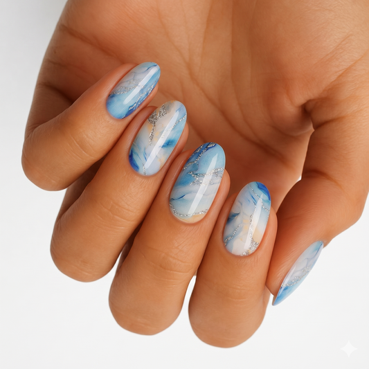 Blue Granite - Holy Classics (Non-UV Nail Wraps)