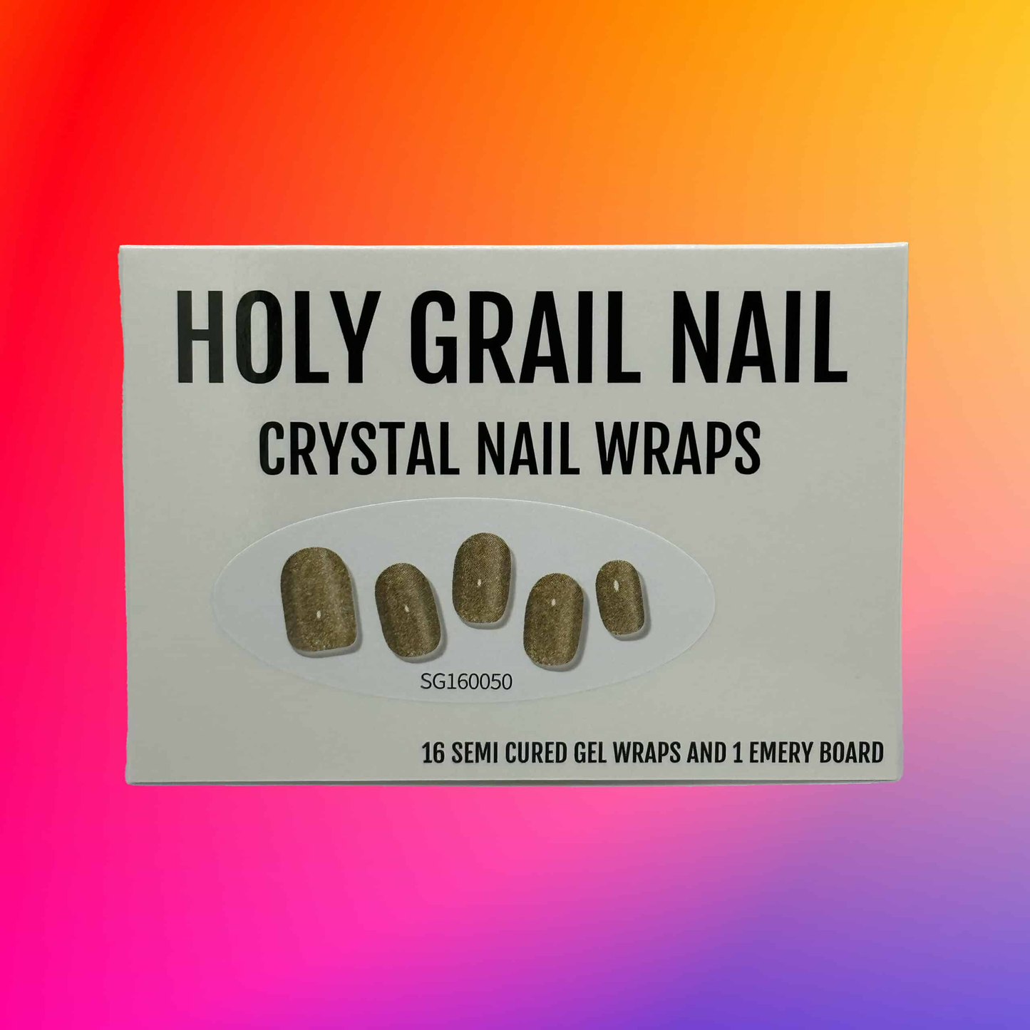 Holy Grail Nail Crystal Gold Card - Crystal Wraps