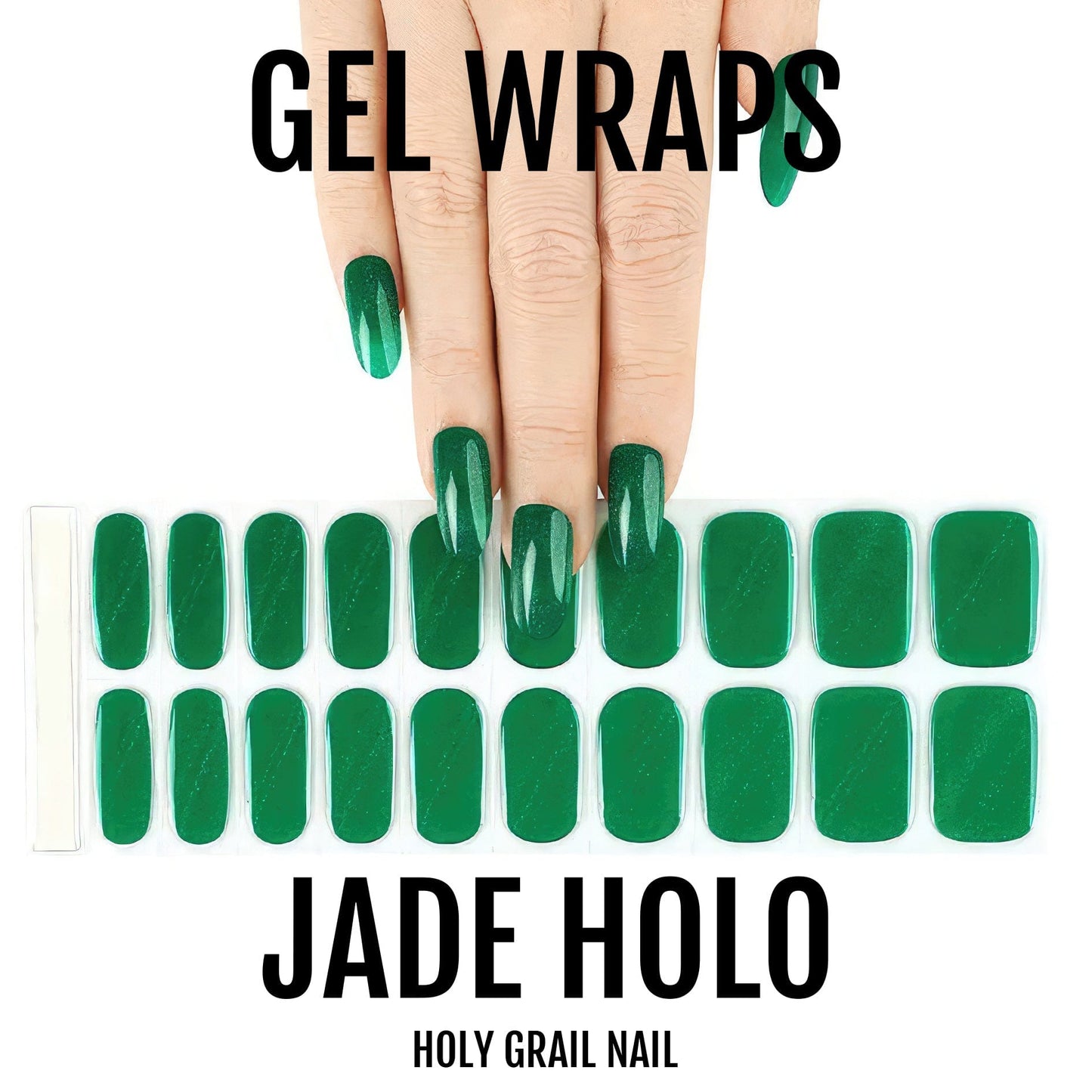 Holy Grail Nail Semi-Cured Gels Jade Holo - Gels