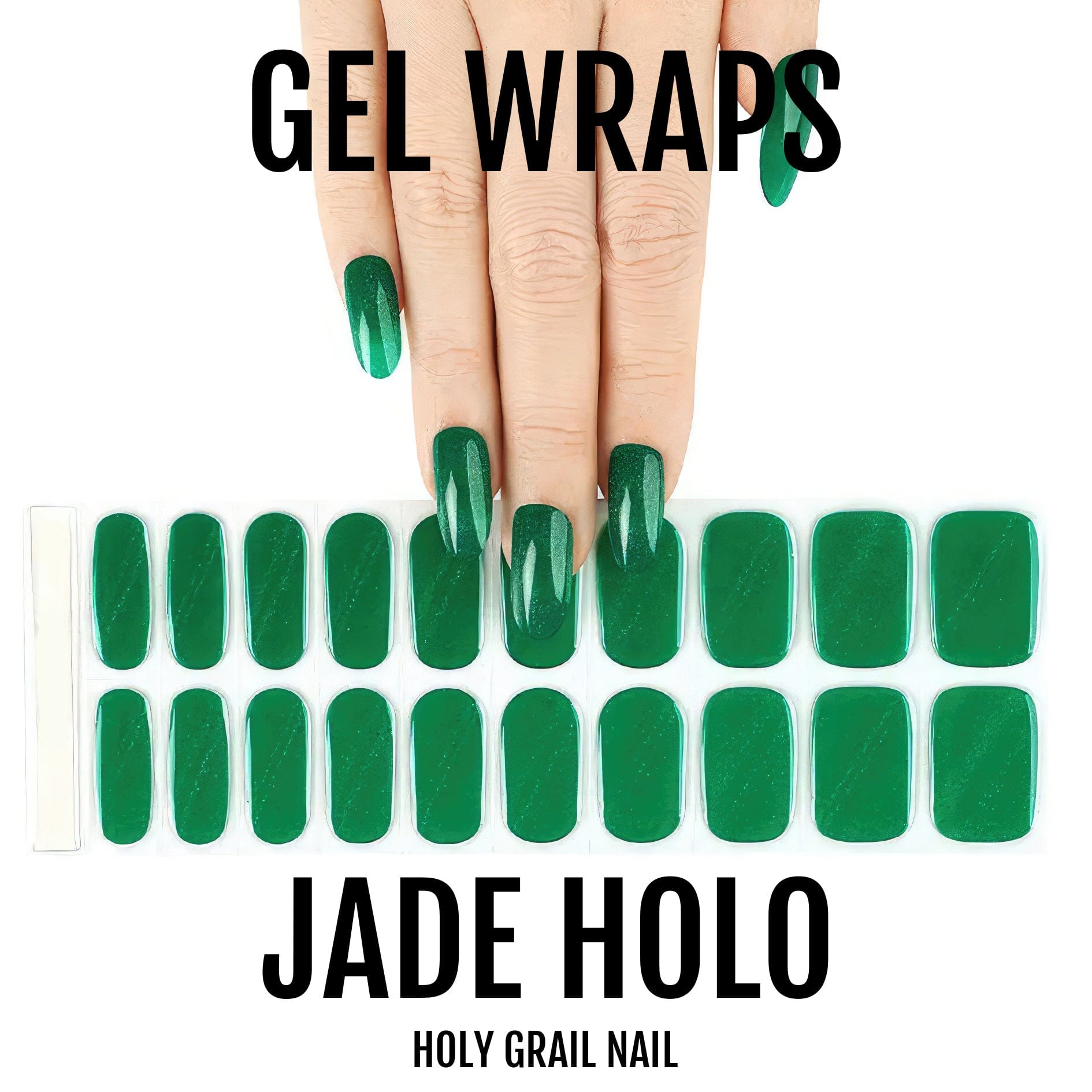 Holy Grail Nail Semi-Cured Gels Jade Holo - Gels