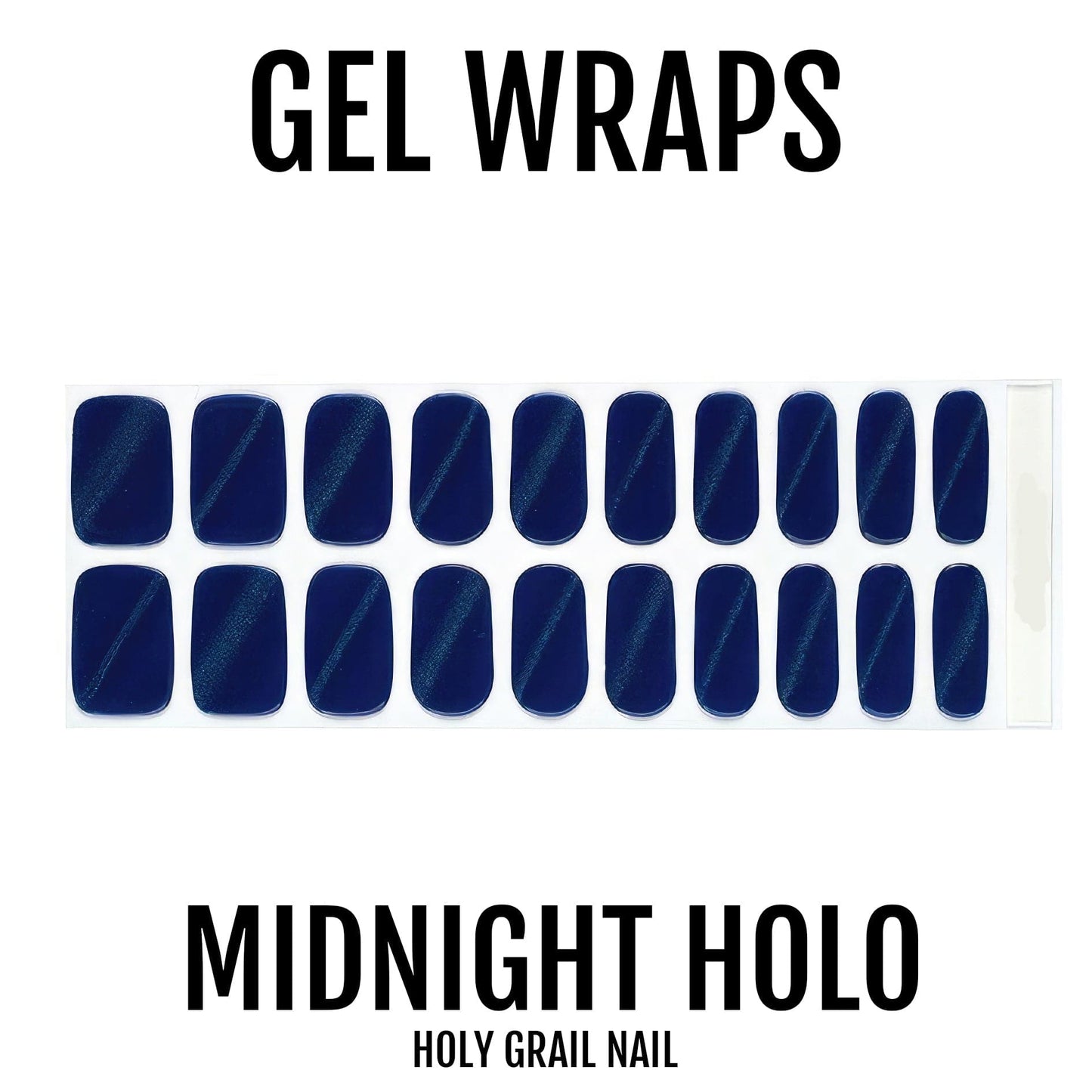 Holy Grail Nail Semi-Cured Gels Midnight Holo - Gels