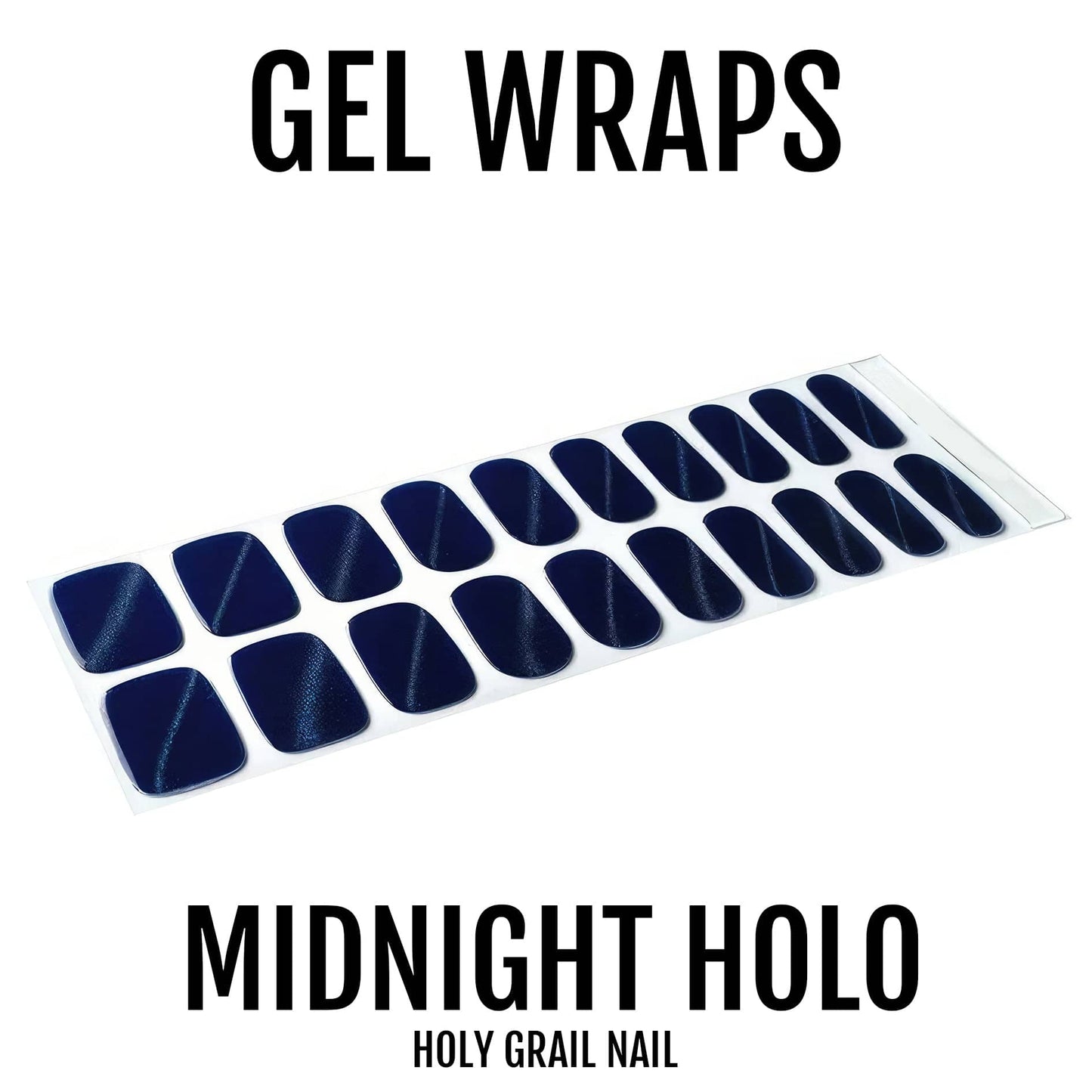 Holy Grail Nail Semi-Cured Gels Midnight Holo - Gels