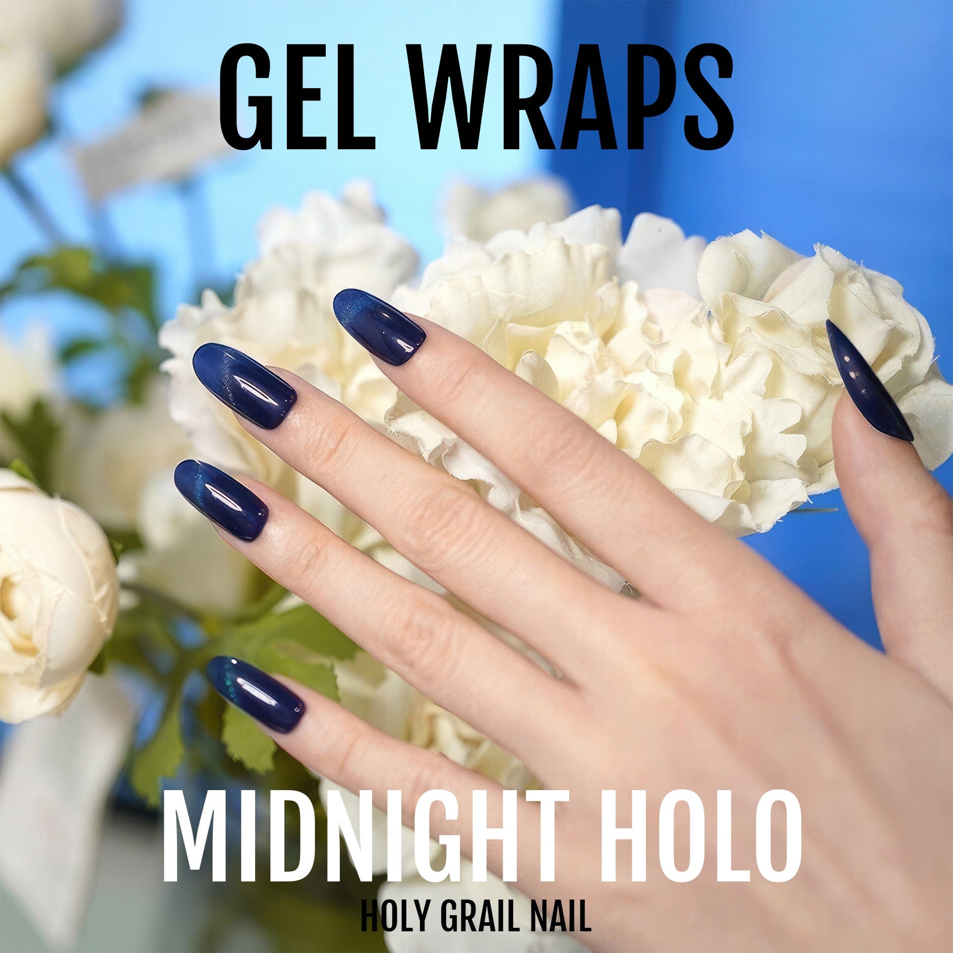 Holy Grail Nail Semi-Cured Gels Midnight Holo - Gels