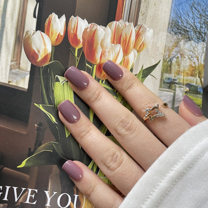 Smoke and Mirrors -  Soft Gel Press Ons (Short Square)