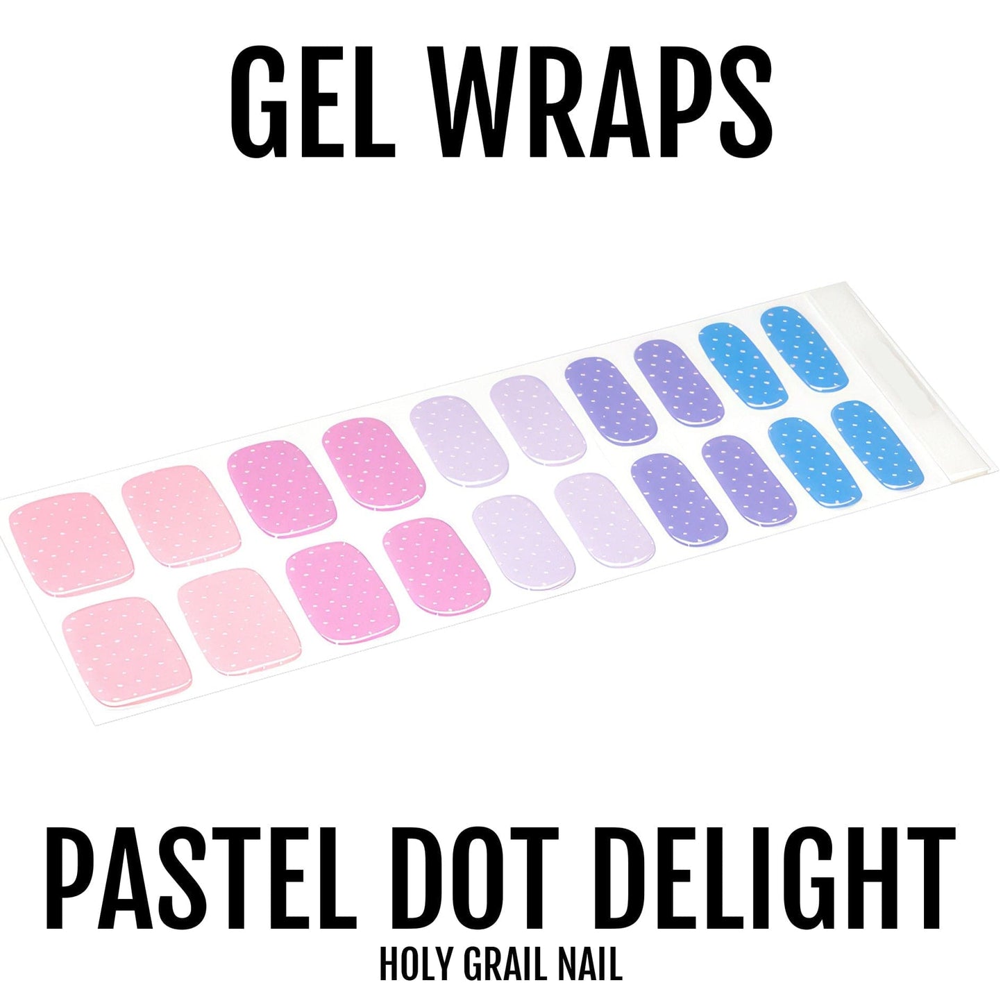 Holy Grail Nail Semi-Cured Gels Pastel Dot Delight - Gels