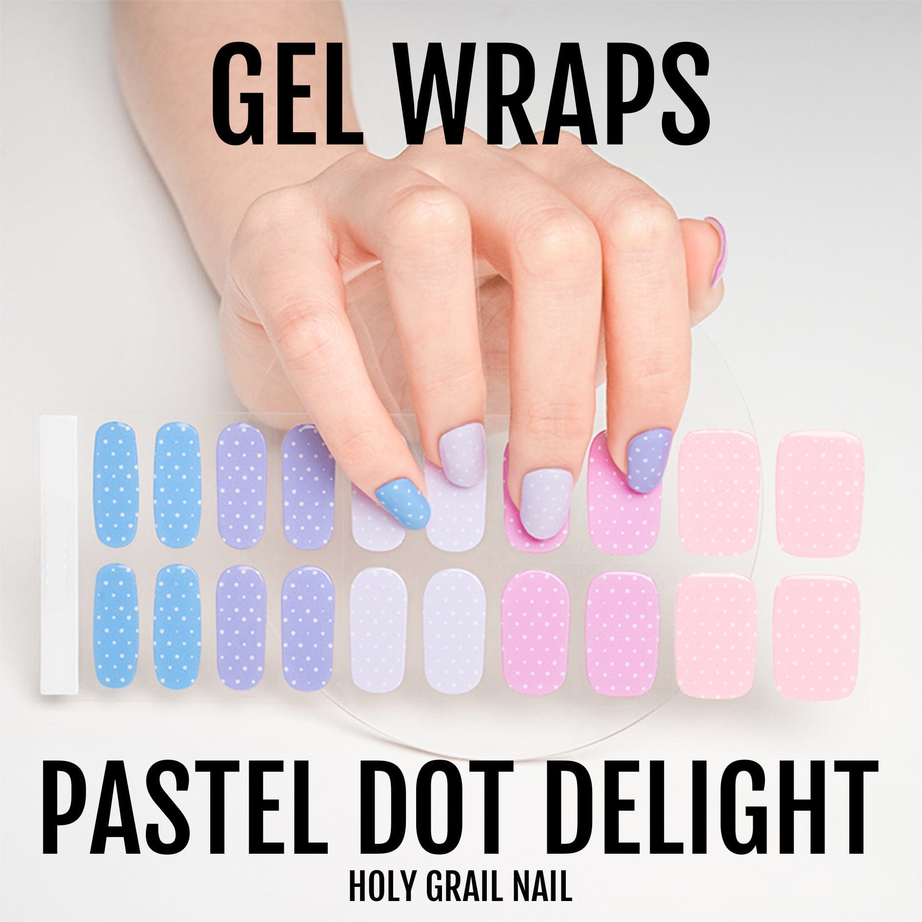 Holy Grail Nail Semi-Cured Gels Pastel Dot Delight - Gels