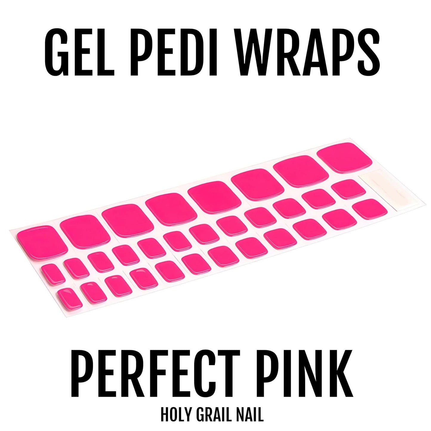 Holy Grail Nail Semi-Cured Gels Perfect Pink - Gel Pedi Wraps