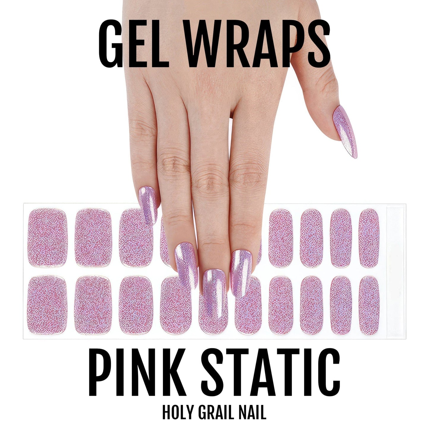 Holy Grail Nail Semi-Cured Gels Pink Static - Gels