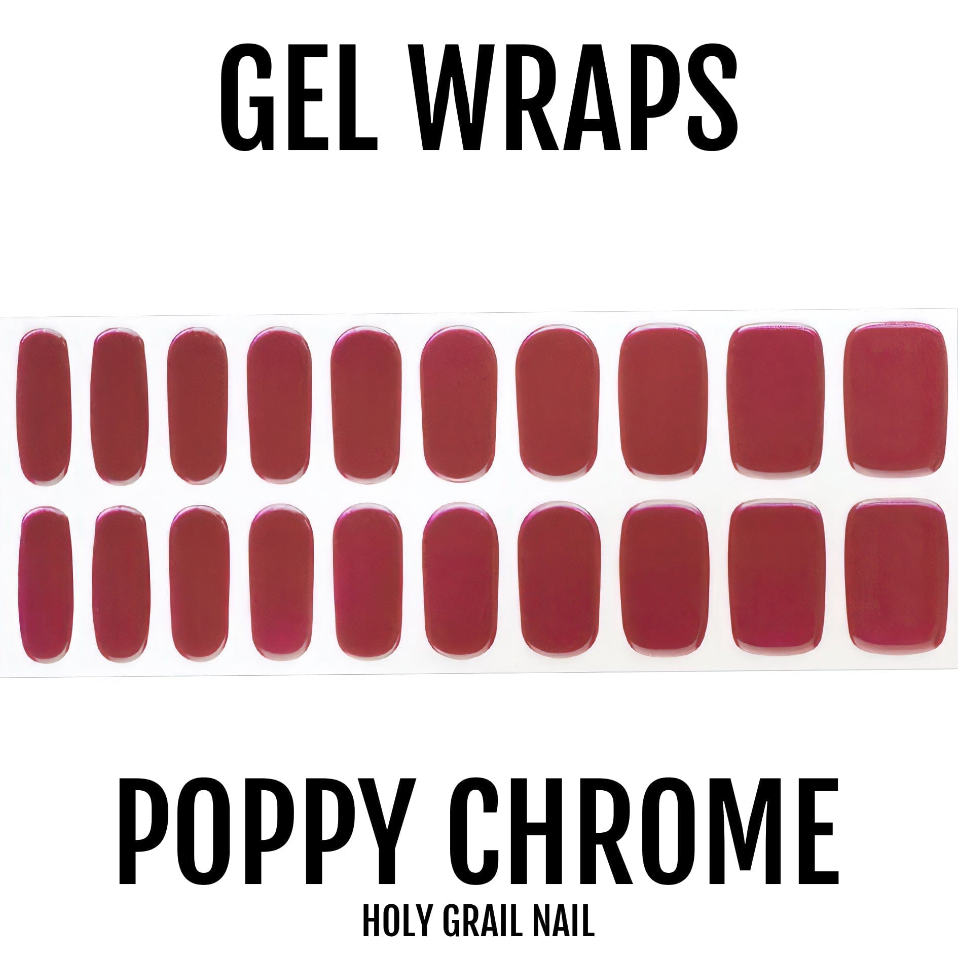 Holy Grail Nail Semi-Cured Gels Poppy Chrome - Gels