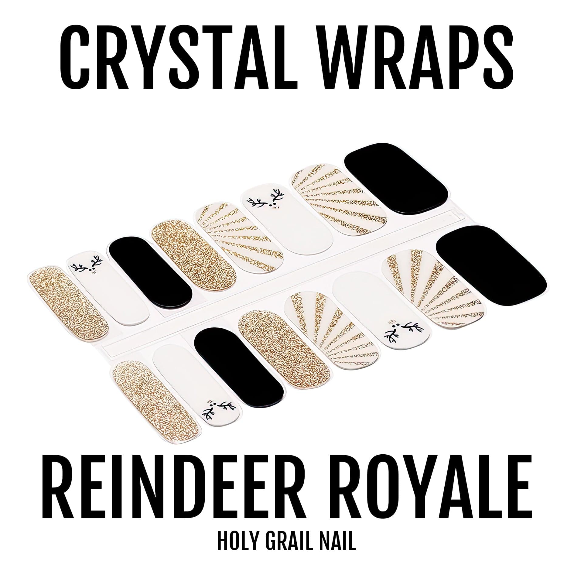 HOLY GRAIL NAIL Crystal Reindeer Royale - Crystal Wraps