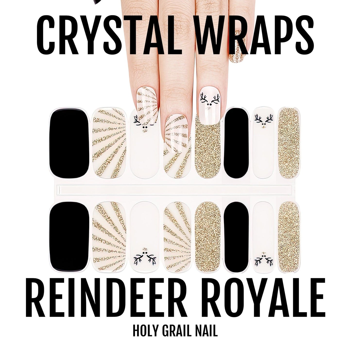 HOLY GRAIL NAIL Crystal Reindeer Royale - Crystal Wraps