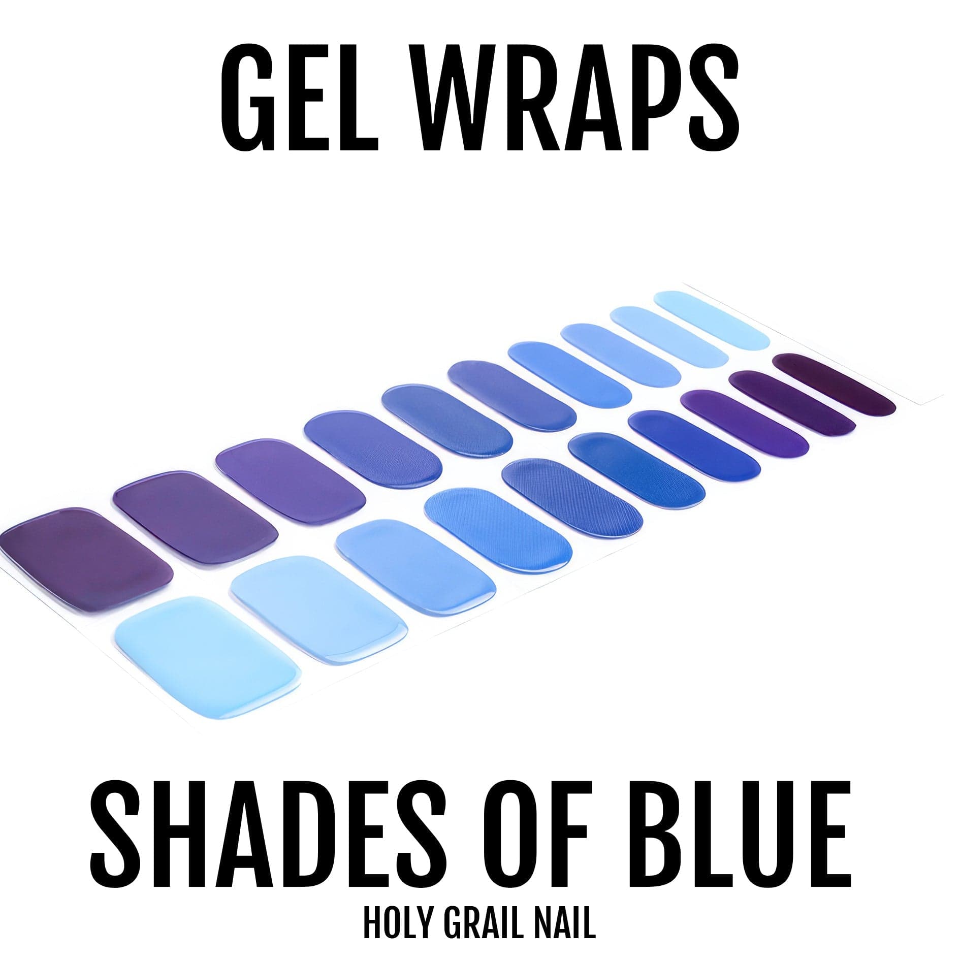 Holy Grail Nail Semi-Cured Gels Shades of Blue - Gels