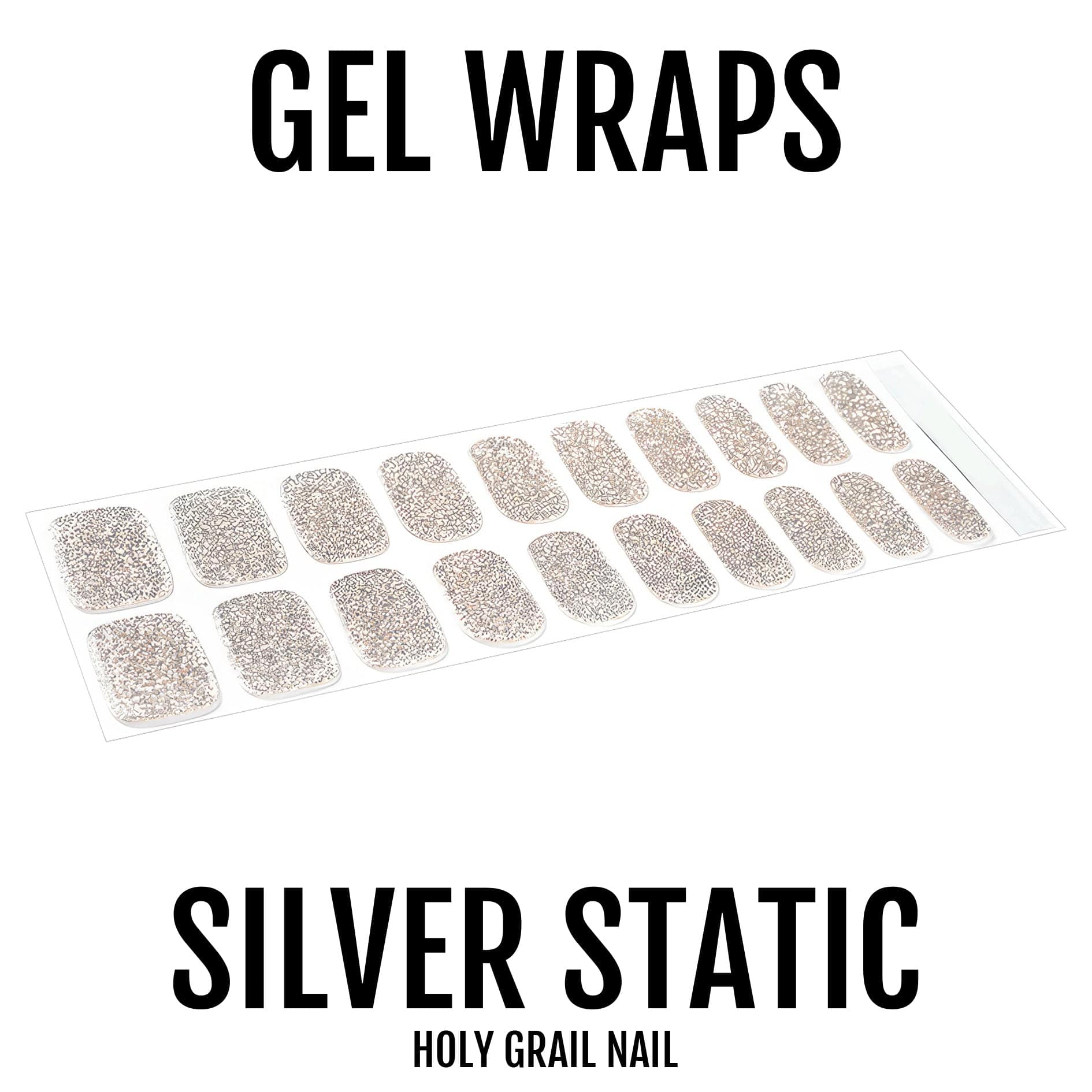 Holy Grail Nail Semi-Cured Gels Silver Static - Gels