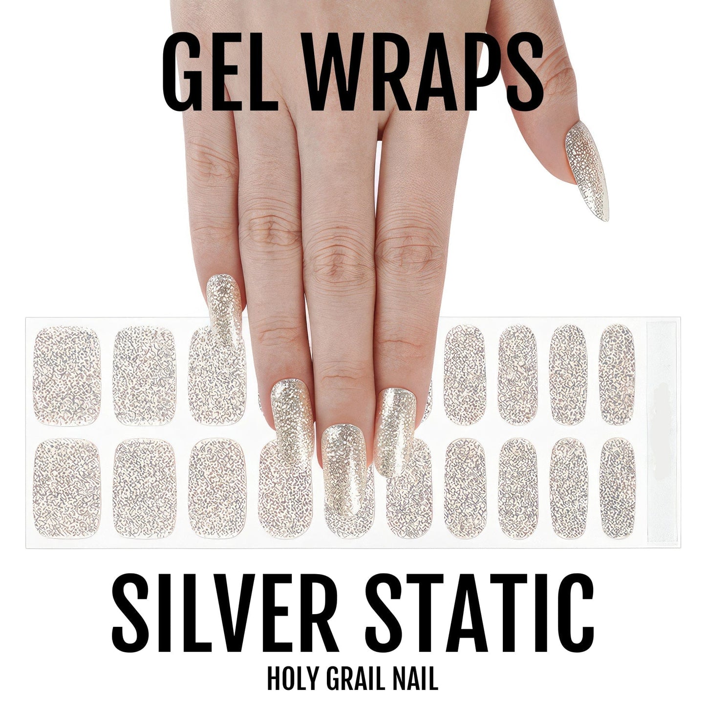 Holy Grail Nail Semi-Cured Gels Silver Static - Gels