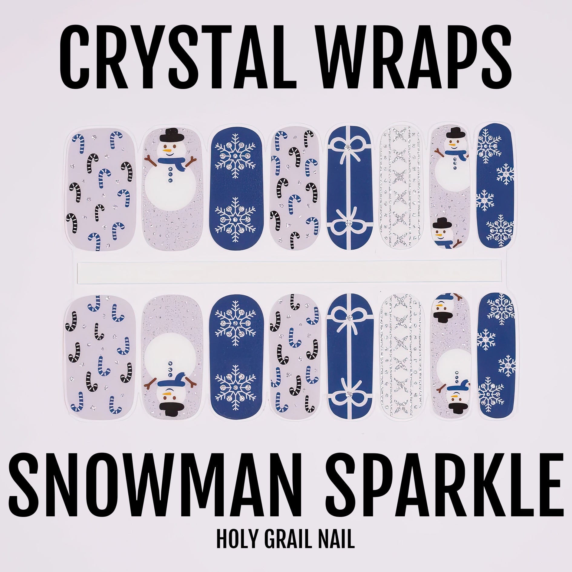 HOLY GRAIL NAIL Crystal Snowman Sparkle - Crystal Wraps