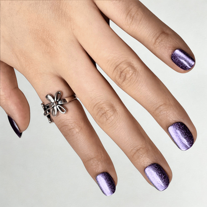 High Voltage (Cat's Eye) Soft Gel Press Ons (Extra Short Natural)