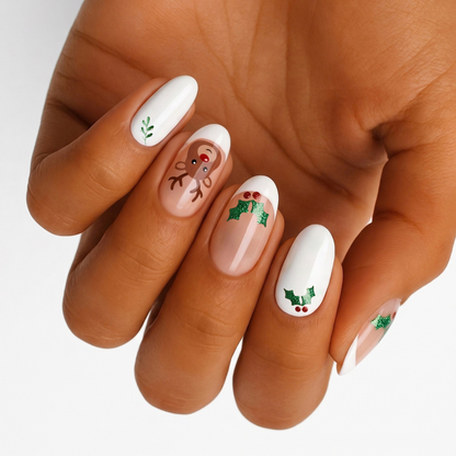 Mistletoe and Reindeer - Holy Classics (Non-UV Nail Wraps)