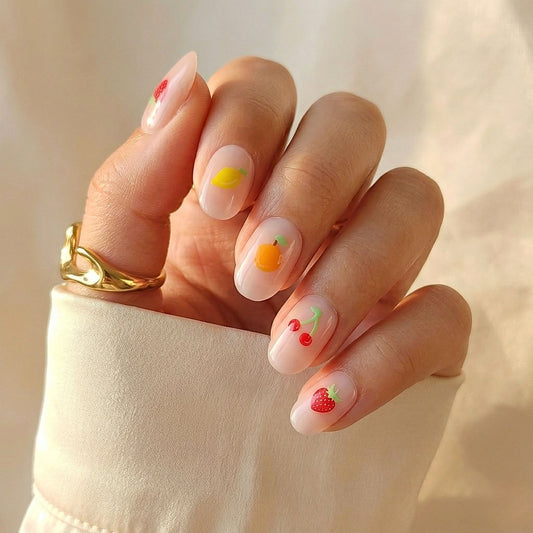Juicy - Soft Gel Press Ons (Short Oval)