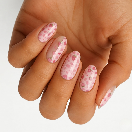 Strawberries and Cream - Holy Classics (Non-UV Nail Wraps)