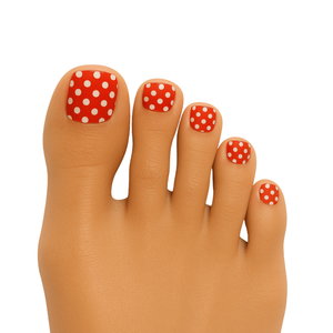 Polka Dot Red - Holy Classics (Non-UV Pedi Wraps)